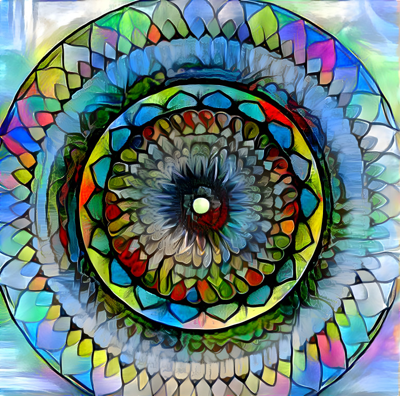 Stain glass mandala