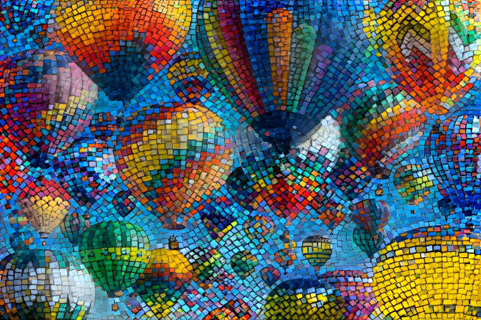 Hot Air Balloon Mosaic