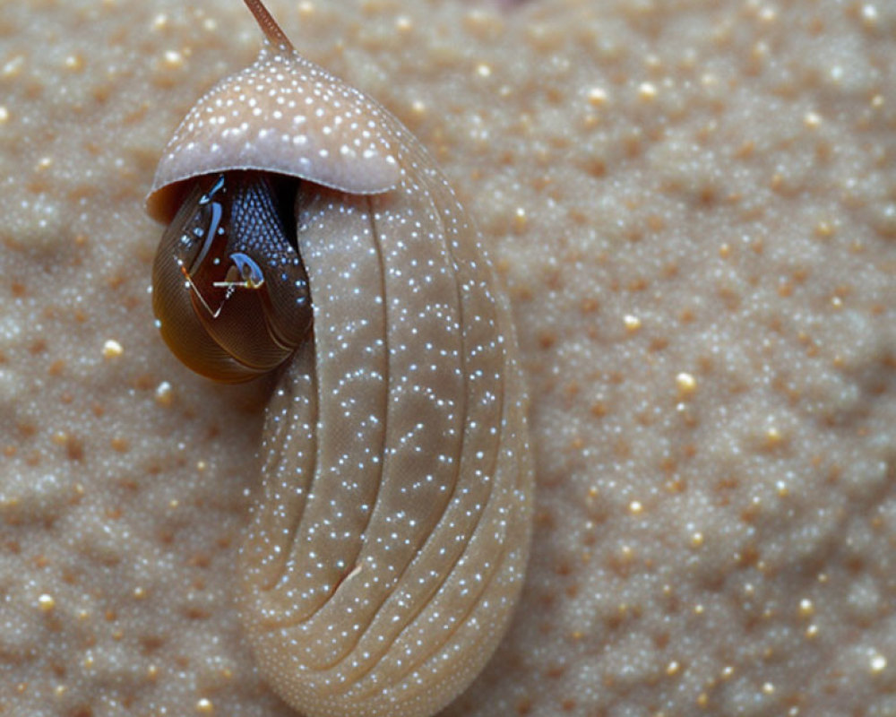 Hermit Crab Camouflaged in Seashell on Sandy Background