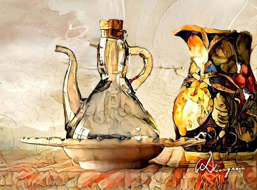 Glass Jar and Pitcher