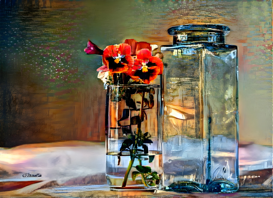 Pansies In A Glass (My Photo)