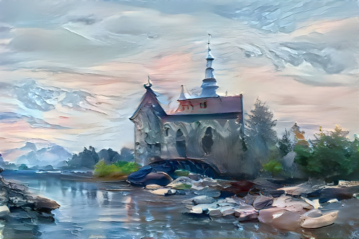 Old Church By  The River