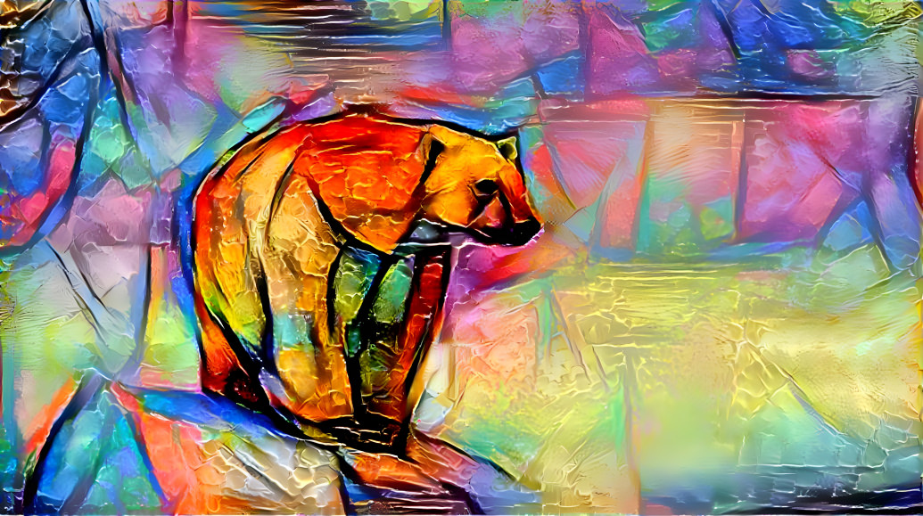 a glass bear