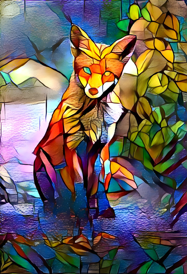 Fox out of glass