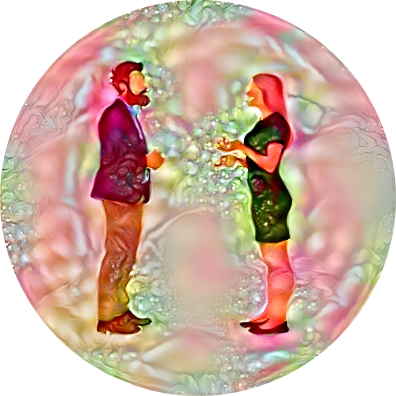 Man and woman talking 2