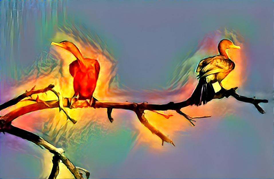 Birds on a branch