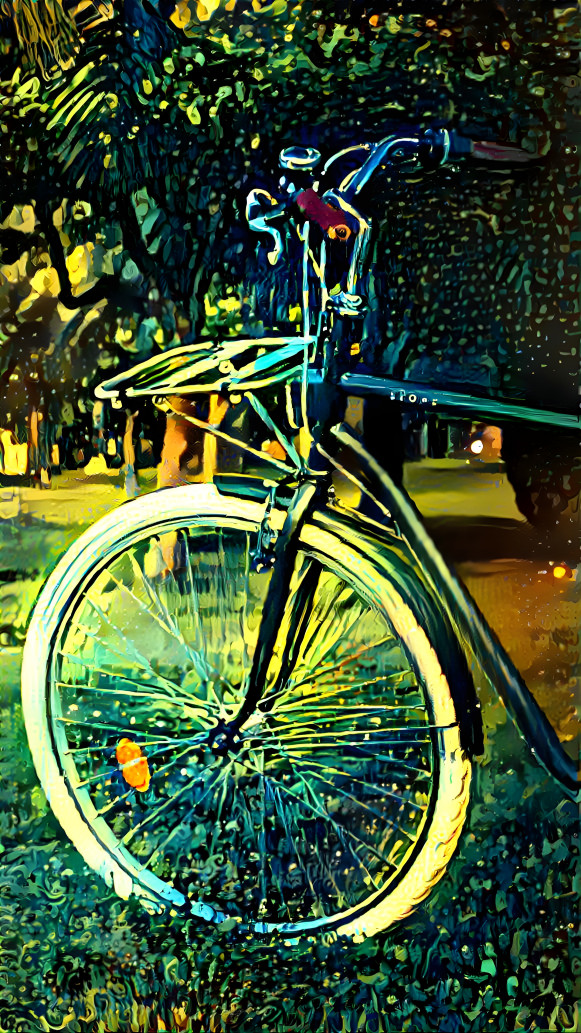 green bike