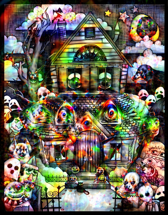 Deep Dream Haunted House