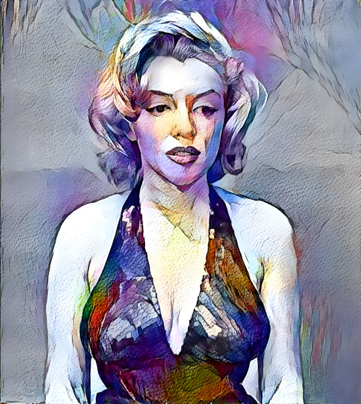 Watercolor Portrait of Marylin Monroe