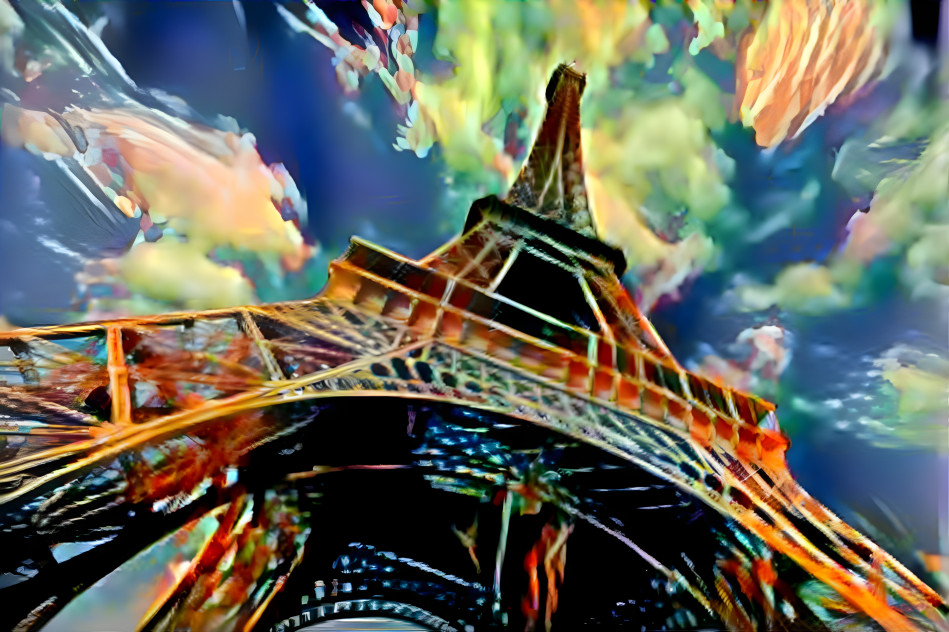 Colorful Eiffel Tower