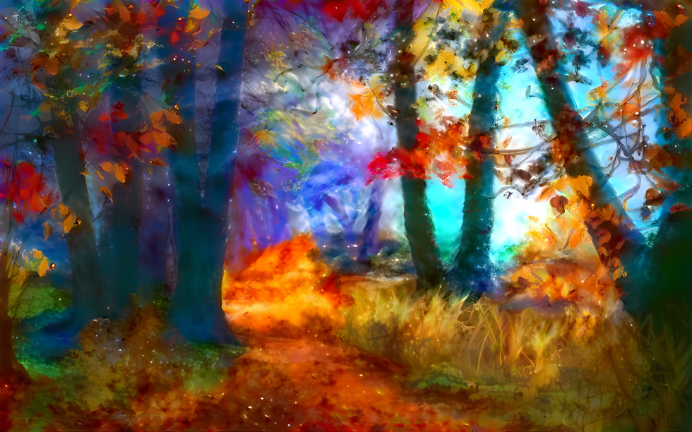 colourful forest