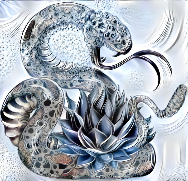 Snake and flower 