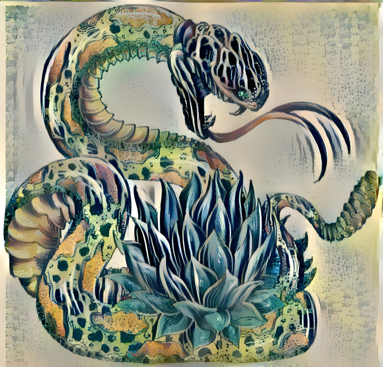 Snake and flower 