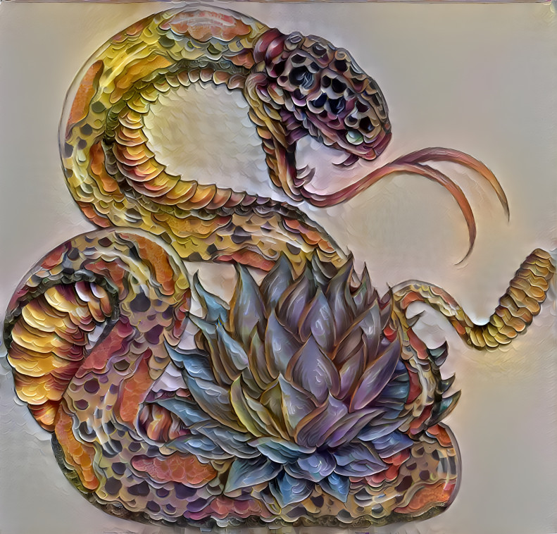 Snake and flower 