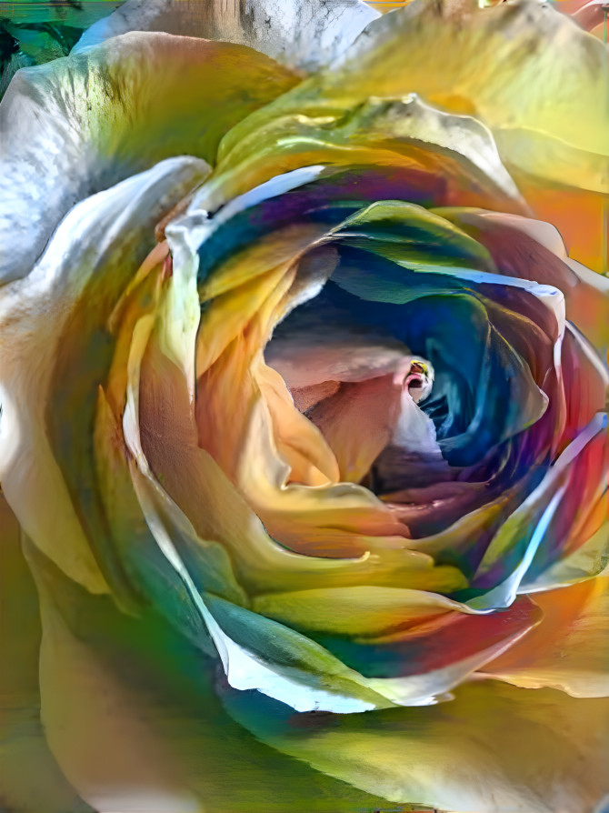 Orange Rose Deep Dream version