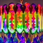 Colorful Illuminated Rods with Intricate Designs for Mesmerizing Light Spectrum