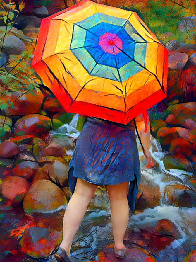 Rainbow umbrella 