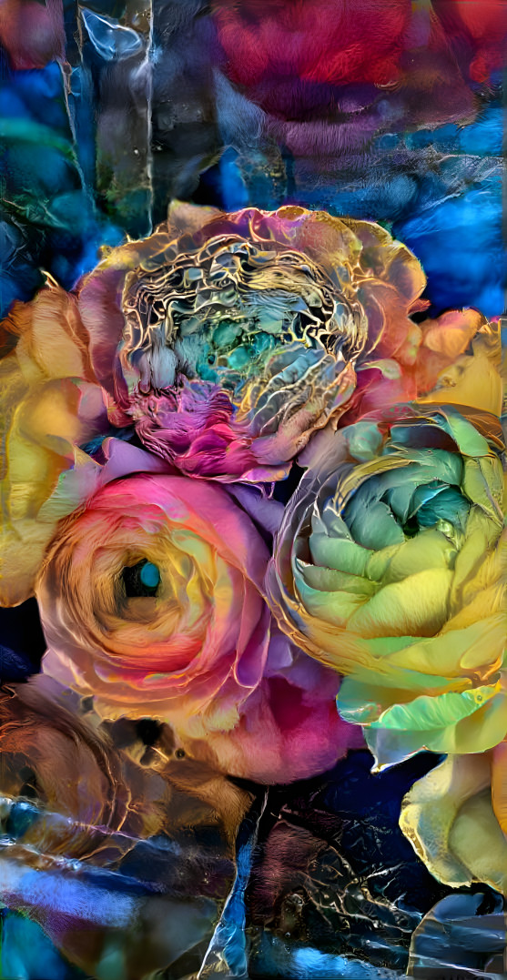 Rainbow roses