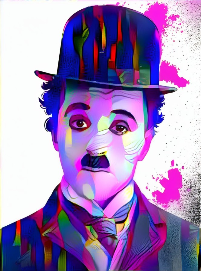 Charlie Chaplain - Colorized