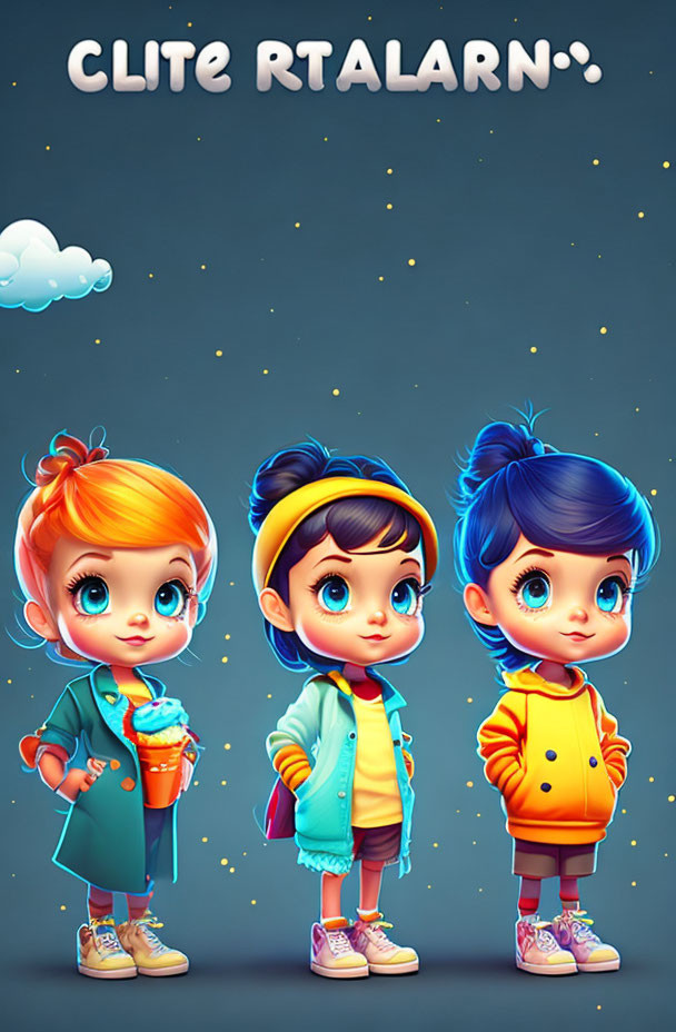 Cute cartoon character for children