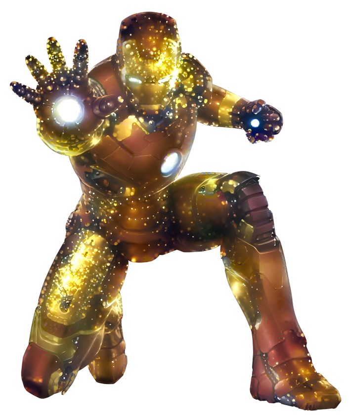 Ironman Gold Glitter