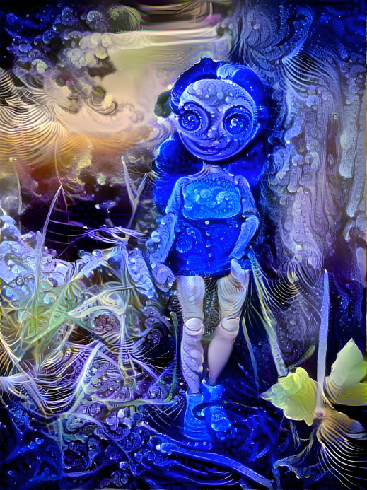 My rainbow high doll at the pond