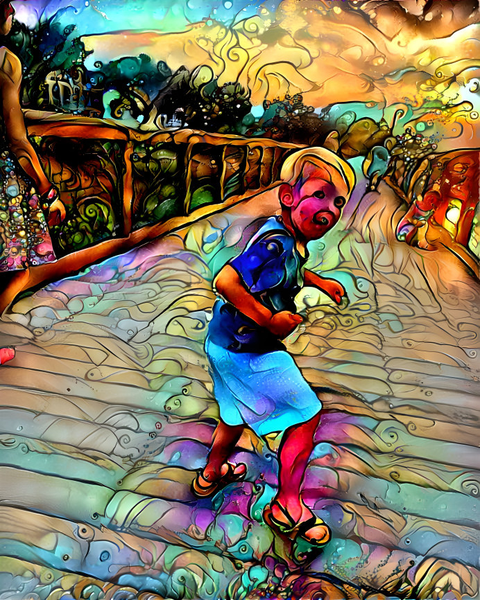 Dancing on the boardwalk