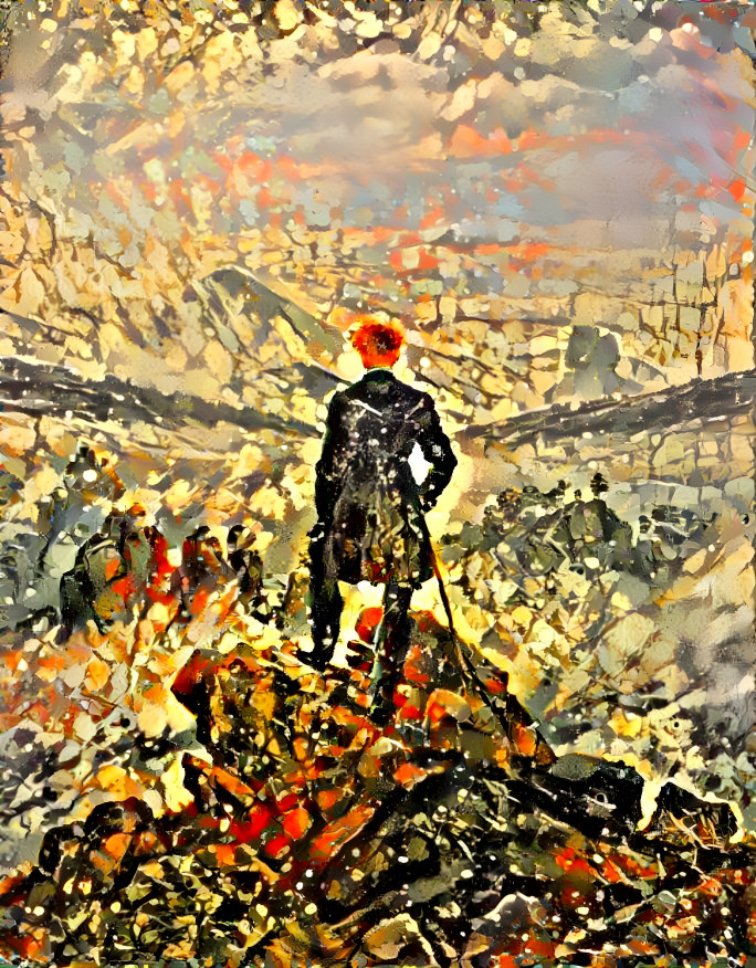 Caspar Friedrich + Jackson Pollock