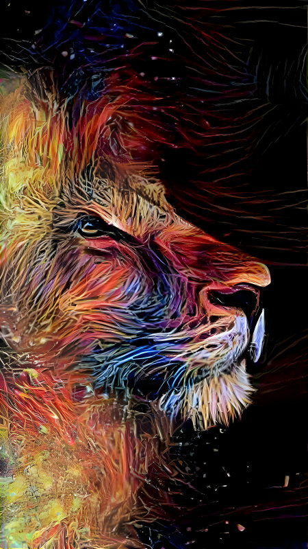 Colour Striped Lion