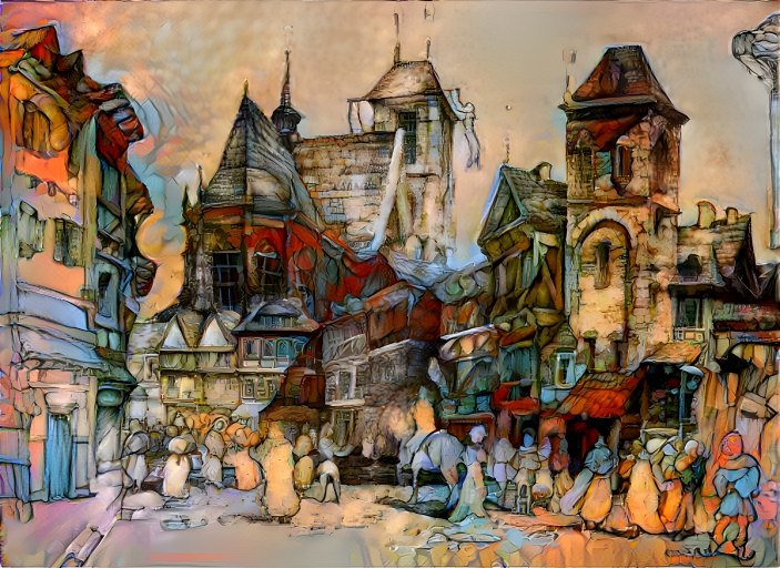 Fantasy Mediveal Town