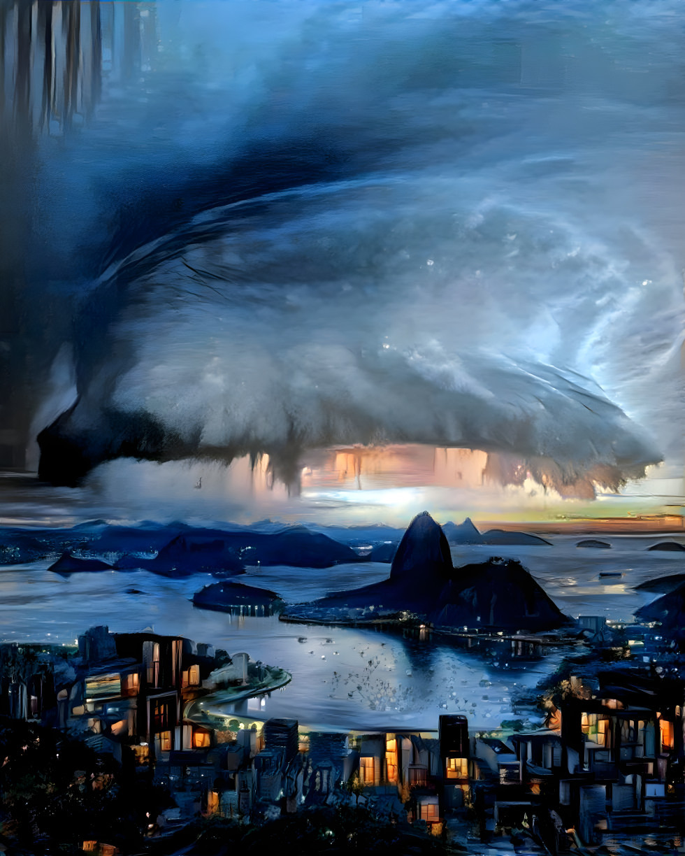 The storm is coming to Rio de Janeiro.