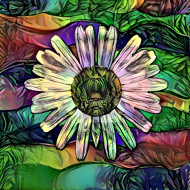 pop art and a flower