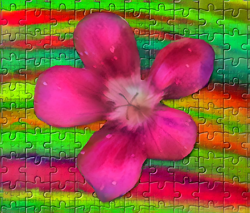 floral and puzzle