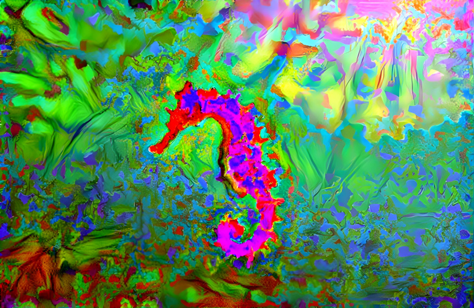 Seahorse in colour