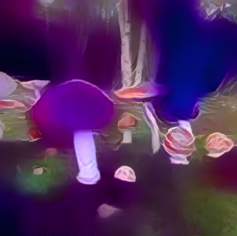 Glow mushrooms