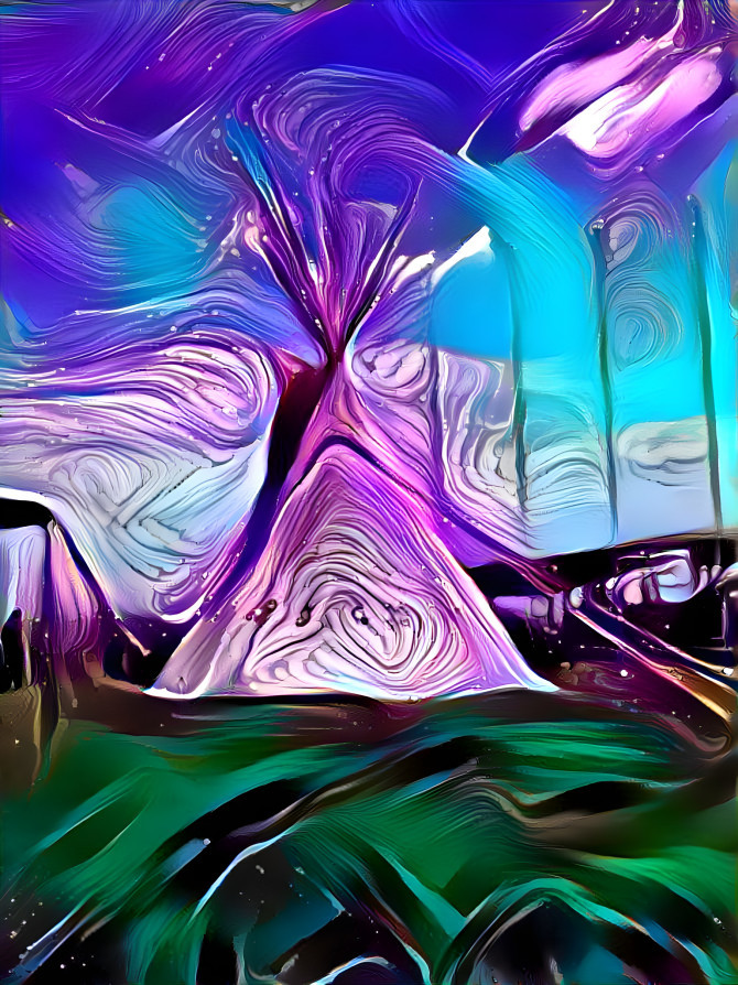 A psychedelic tipi