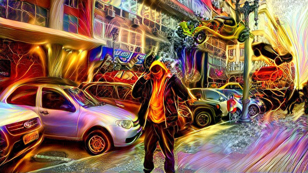 Another World Flying Cars Deep Dream