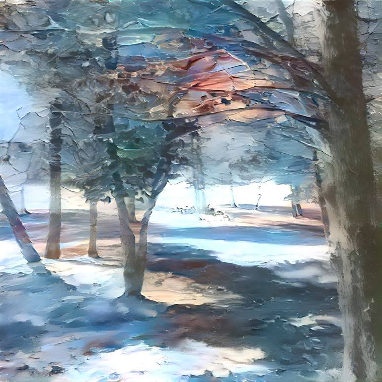 wintry trees