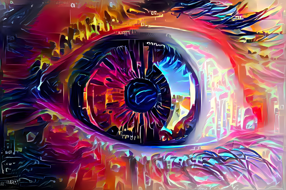 neon eye