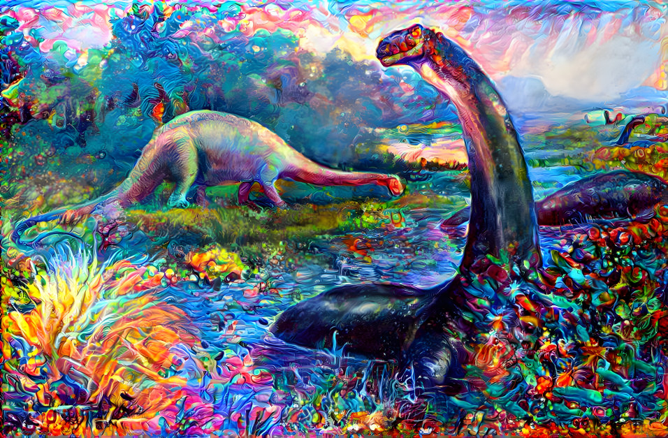 Charles Knight Brontosaurus Psychedelia