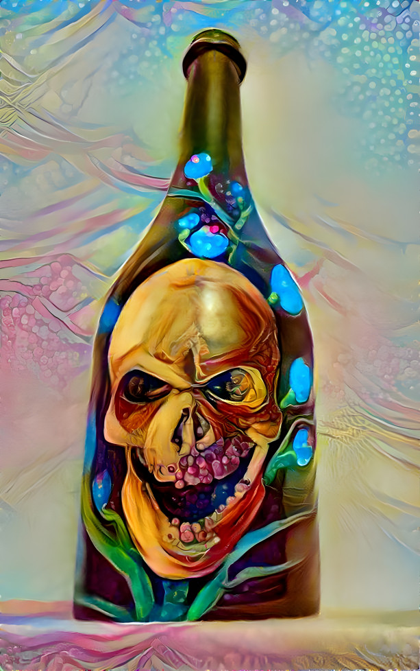 Hand Painted Bottle