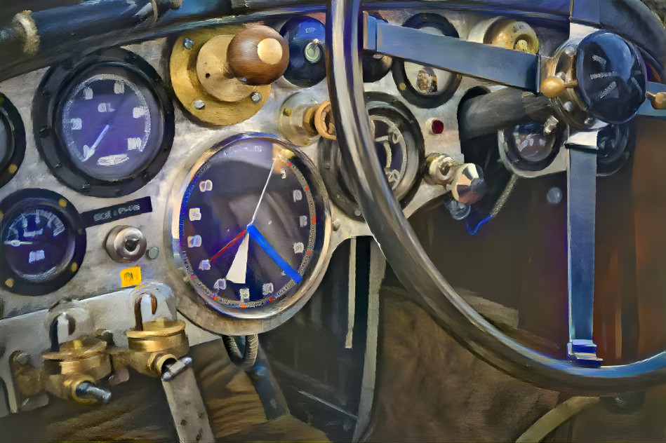 Old Car Dashboard