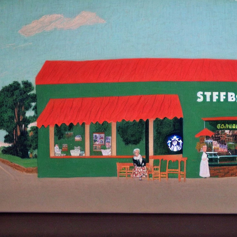 Starbucks by Grandma Moses