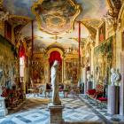 Opulent Baroque Grand Room with Gold Trimmings & Frescoes