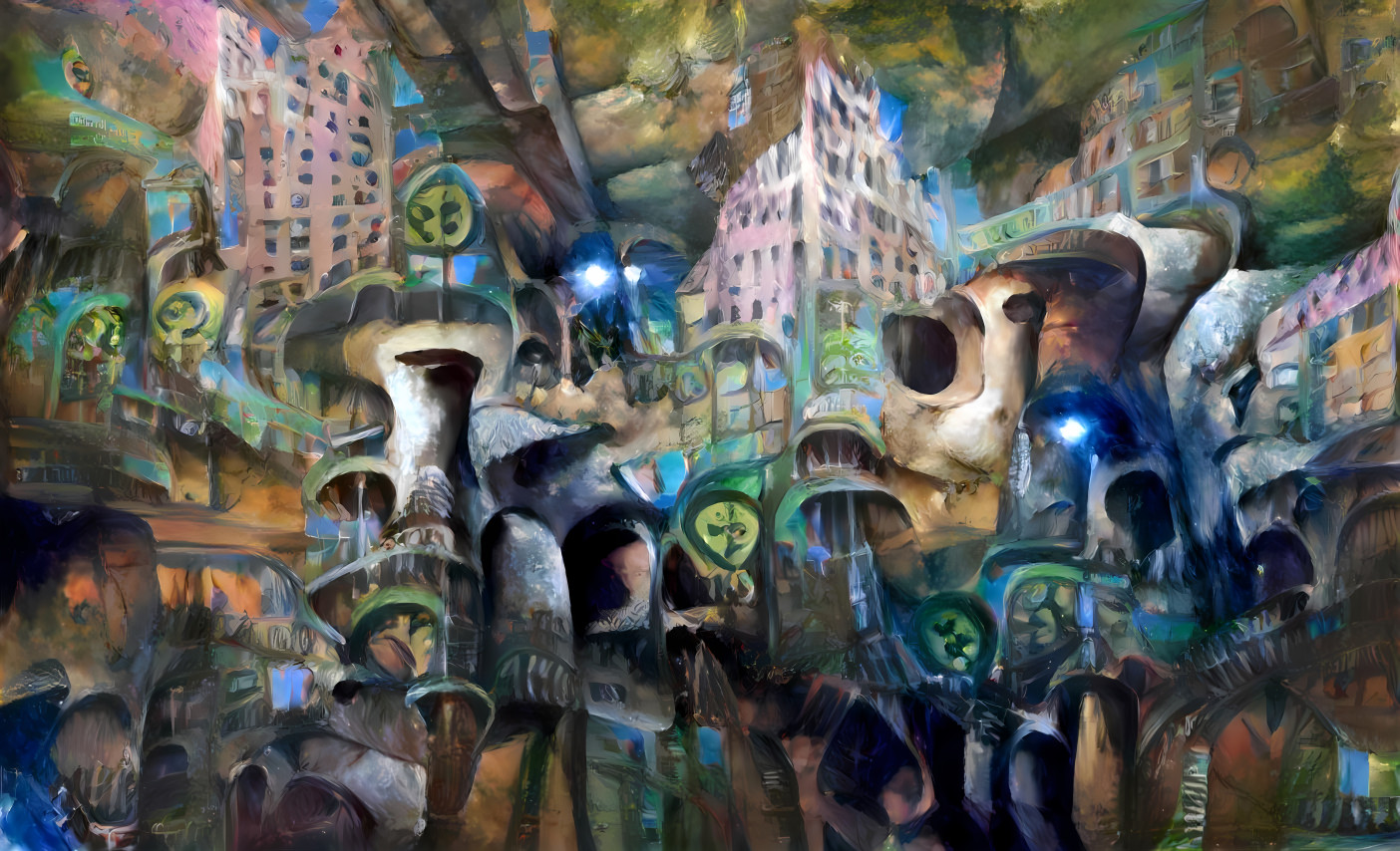 sAI Psychedelic Underground City