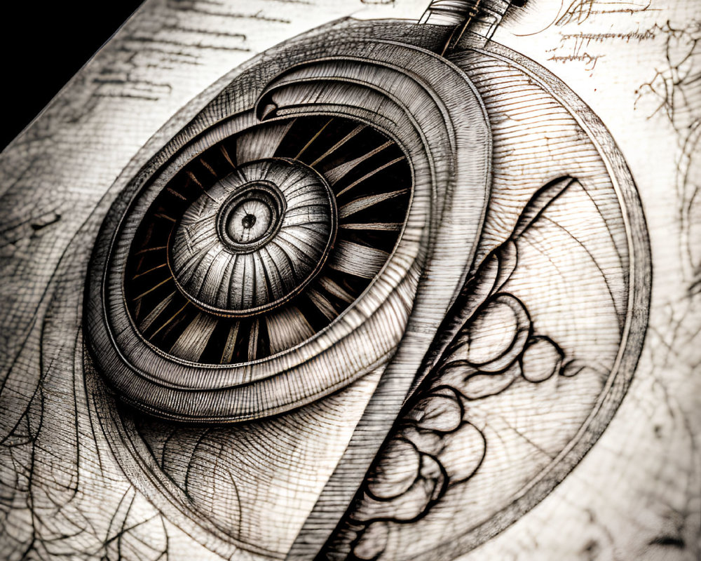 Detailed illustration of intricate pocket watch designs on vintage maps background