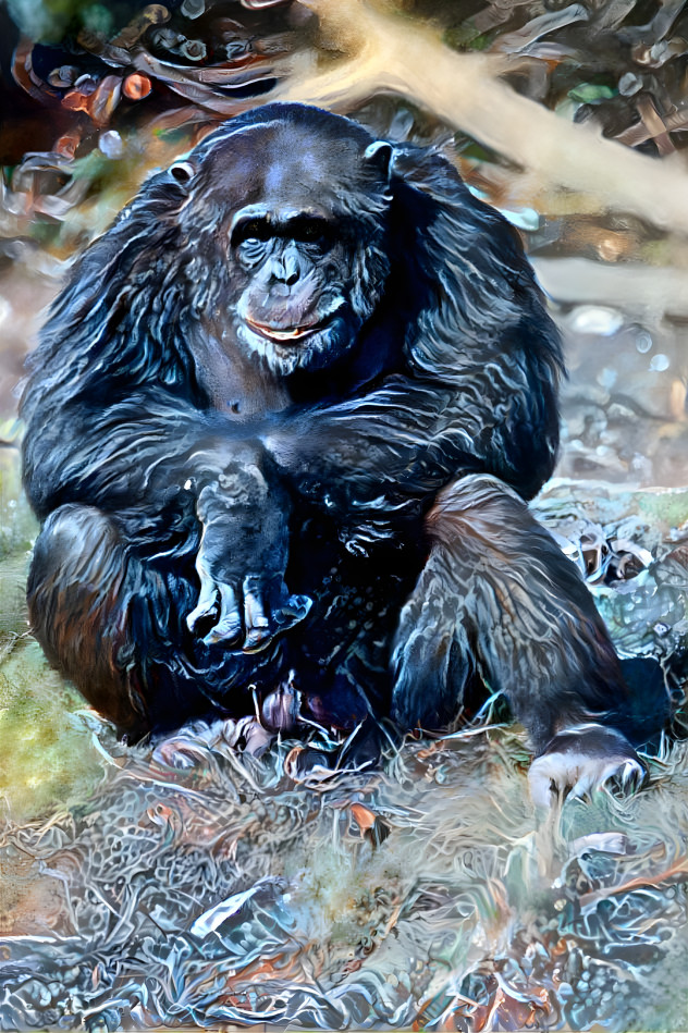 Contemplative Chimpanzee 