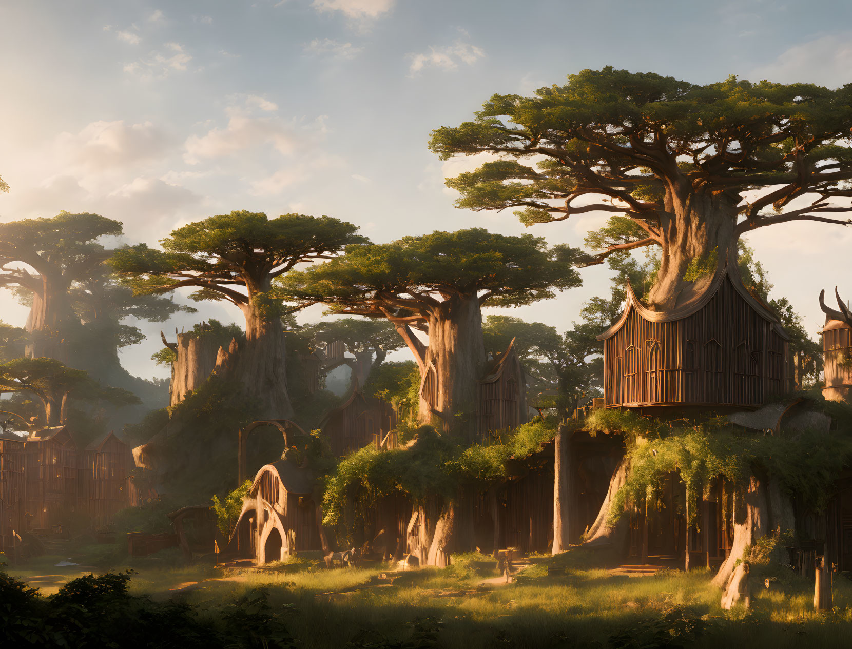 Elven treehouses
