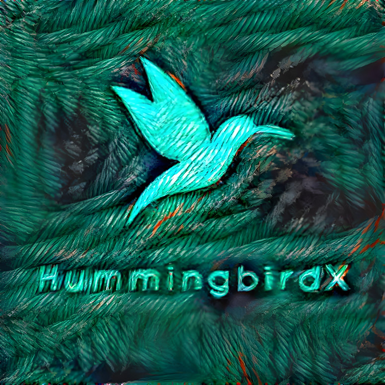 HummingbirdX logo generated by AI