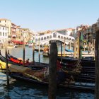 Historical Venetian buildings and Santa Maria della Salute Basilica along Grand Canal